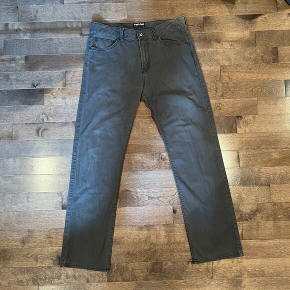 Kirkland Signature Men’s Pants Gray Size 36x34 Cotton Blend Casual Straight Fit - Picture 3 of 6